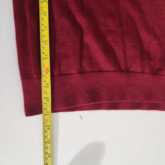 Express Sweater Mens XL Red Merino Wool Blend Crewneck - Picture 9 of 16
